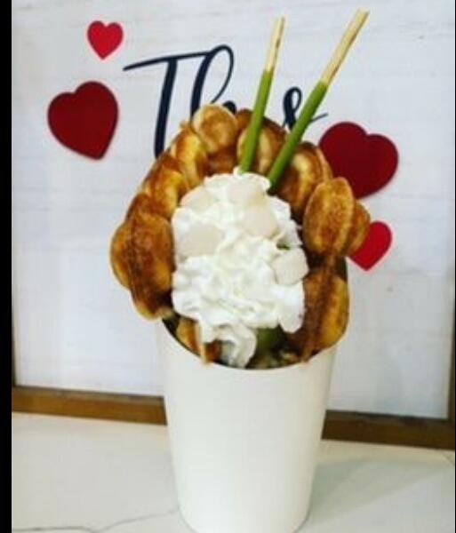 Matcha Ice Cream Waffle